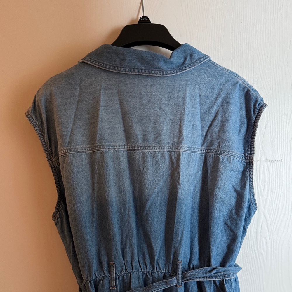 Lane Bryant 18 Sleeveless Denim Dress - Picture 4 of 4